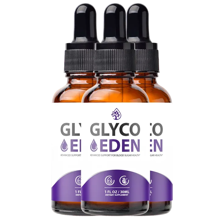 GlycoEden blood sugar support drops, 30 mL dropper bottles
